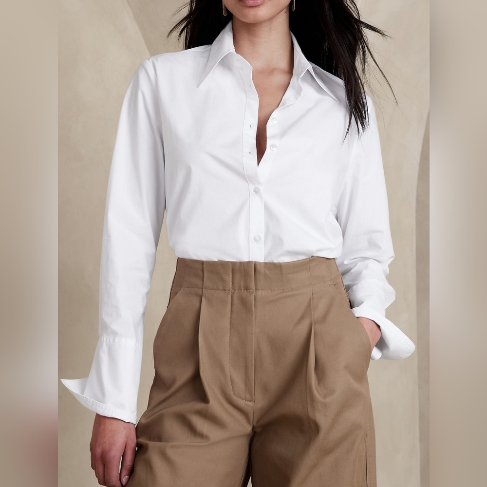 Banana Republic The Classic White Button-Down Top